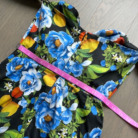 Borgo de Nor Tati Floral Print Off Shoulder Puff Sleeve Midi Dress UK 8 / US 2 - Picture 8 of 11